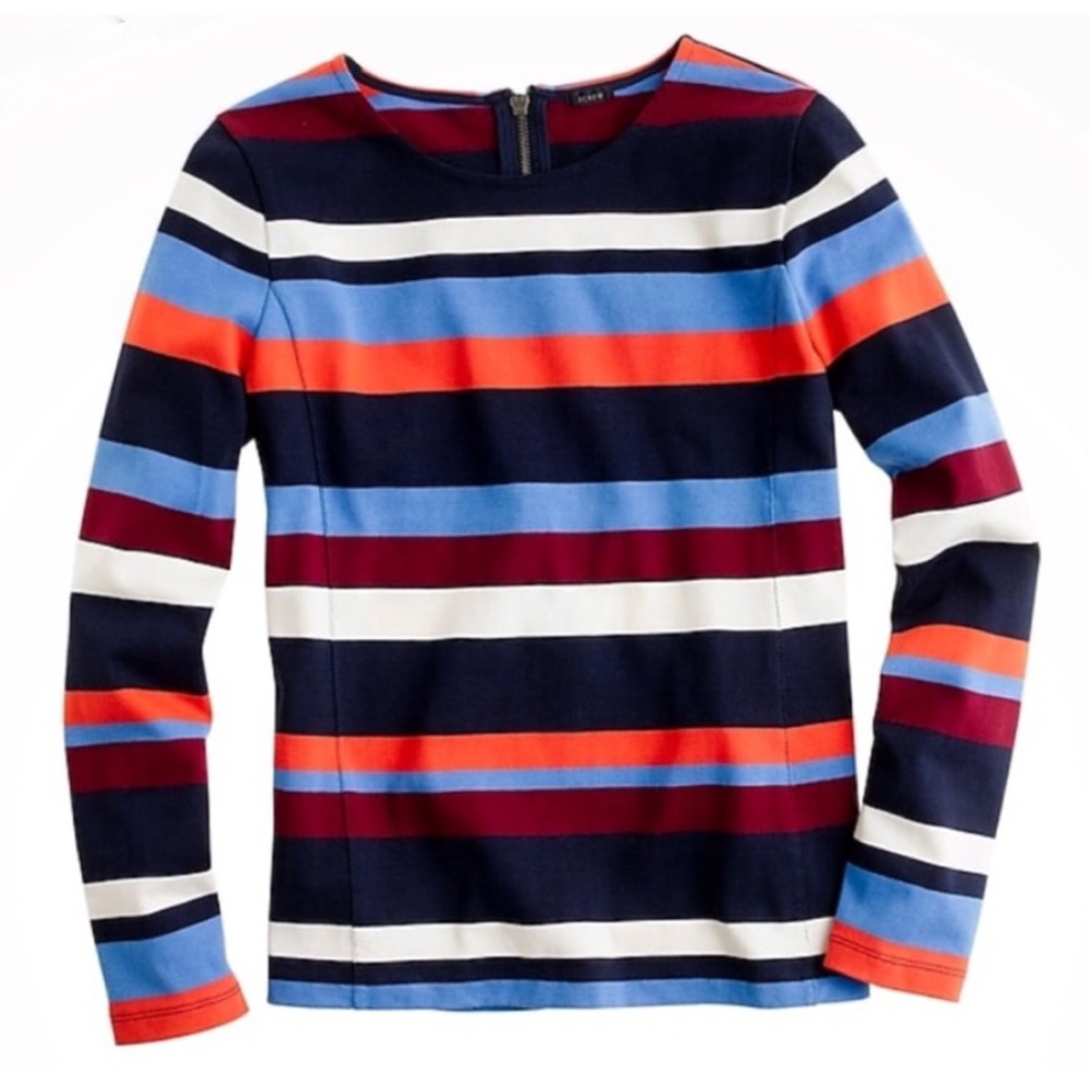 J.Crew Color Block Top In Stripe - image 2